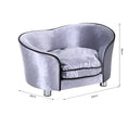 Load image into Gallery viewer, Sausage Dog Box Sofa Bed Silver Grey
