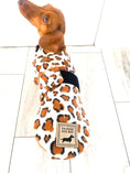 Load image into Gallery viewer, Sausage Dog Box Designer Fleece Waterproof 'Leopard' Dachshund Coat
