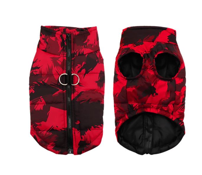 Sausage Dog Box Waterproof Step In Puffer Coat - Red