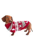 Load image into Gallery viewer, Sausage Dog Box Dachshund Winter Print Jumper

