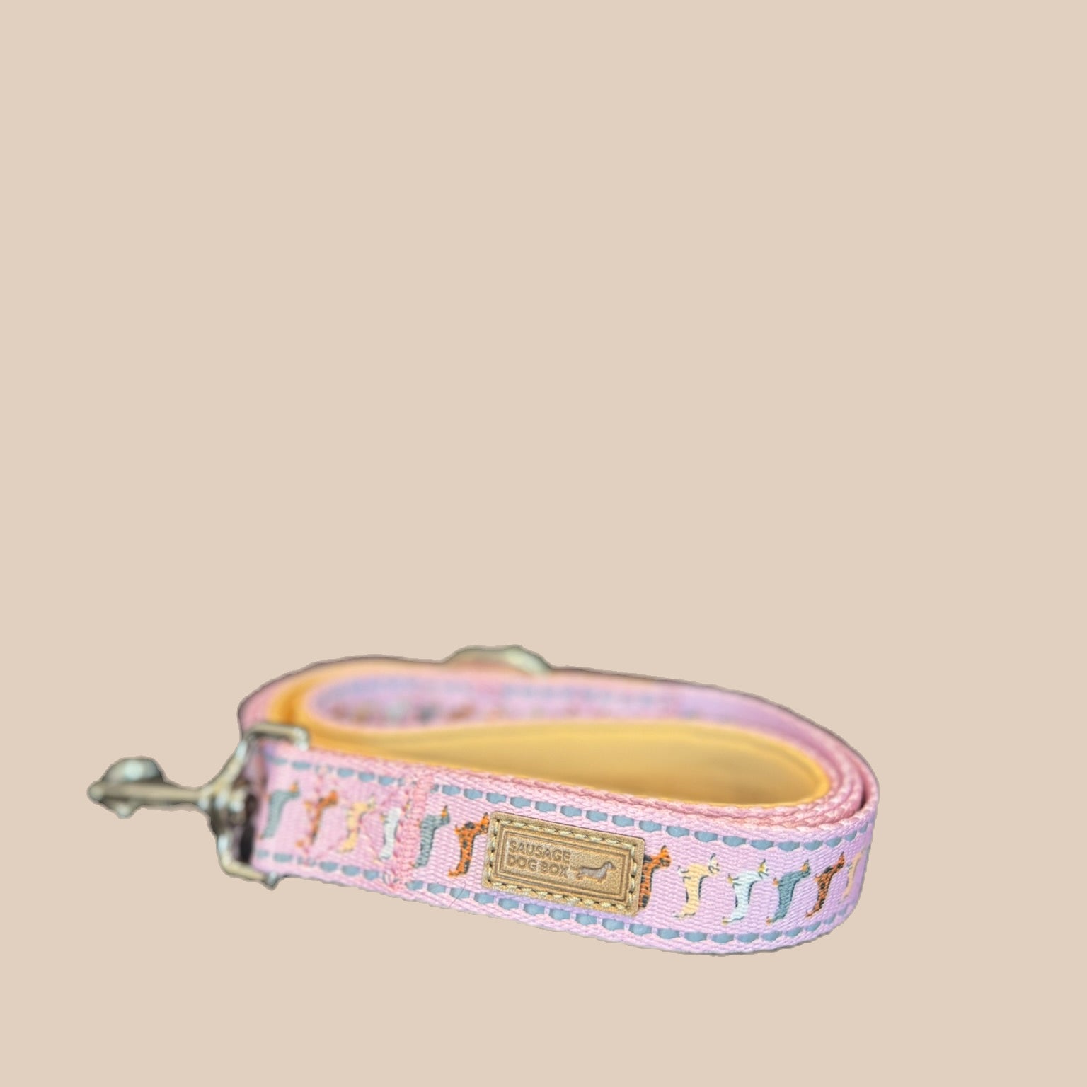 Pink Sophisticated Sausage Dachshund Lead