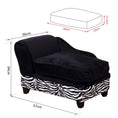 Load image into Gallery viewer, Sausage Dog Box Zebra Chaise Longue Sofa Bed With Storage

