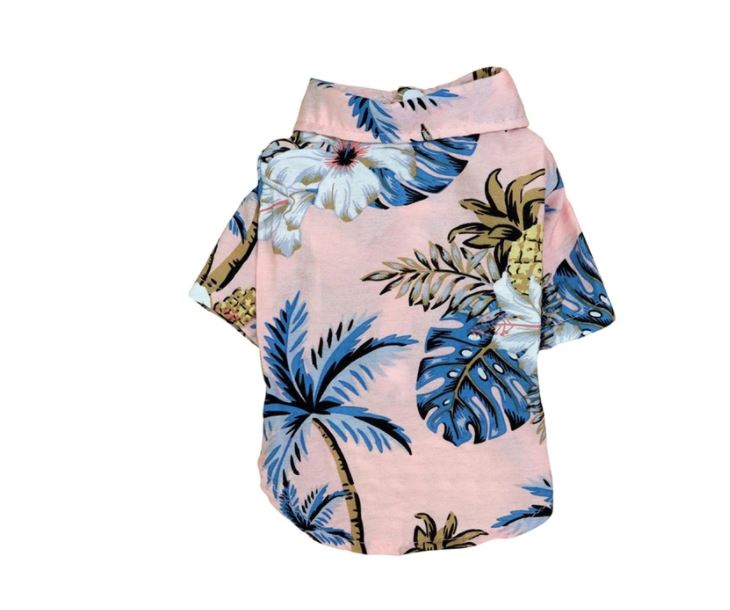 CLEARANCE - Sausage Dog Box Dachshund Hawaiian Shirt - Palm Tree