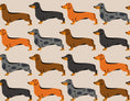 Load image into Gallery viewer, Beige Sophisticated Sausage Dachshund Print Fleece Snood
