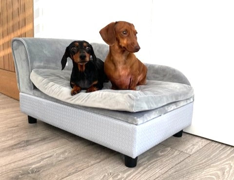 Sausage Dog Box, Dachshund Fern Chaise Longue  Sofa Bed With Storage