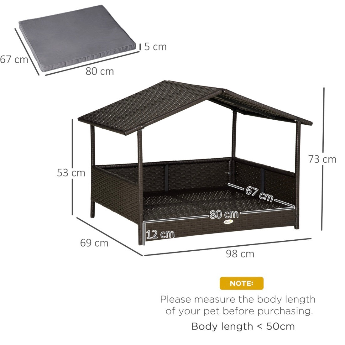 Sausage Dog Box Ratten Sun Canopy Bed