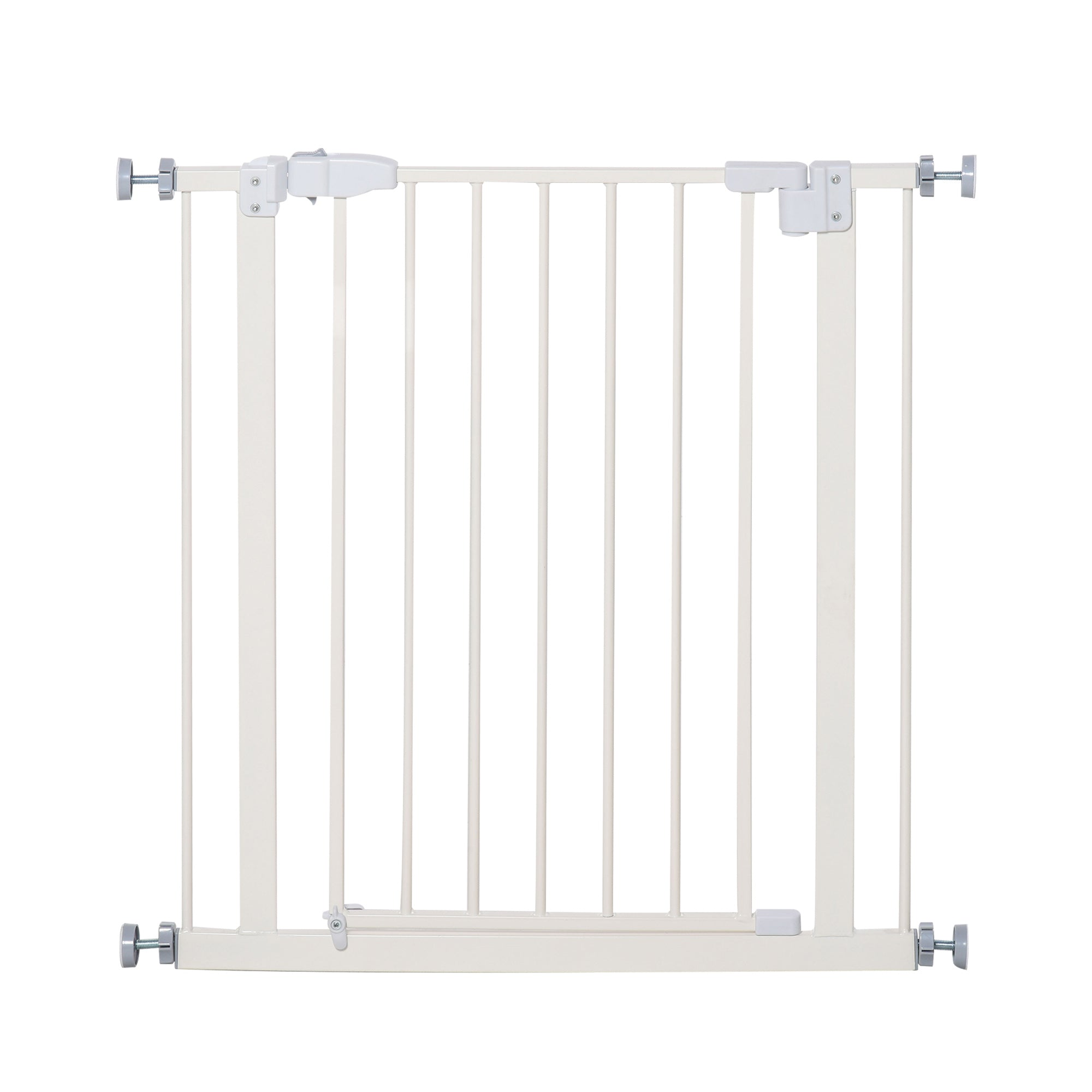 SDB Pet Safety Gate Pressure Fitted Stair Barrier w/ Auto-Close Double Lock