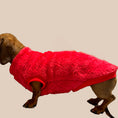 Load image into Gallery viewer, Red Dachshund Jumper | Sausage Dog Harness Fleece Sweater Miniature / Standard
