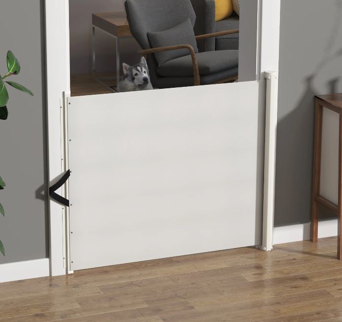 Sausage Dog Box Retractable Safety Stair Gate Barrier