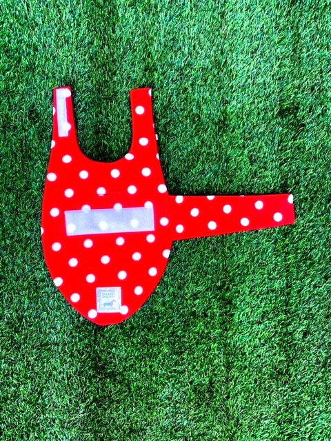 Sausage Dog Box Designer Red Polka Dot 'Minnie' Fleece Coat