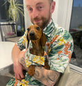 Load image into Gallery viewer, Sausage Dog Box Hooman Dad Men’s Hawaiian Shirt

