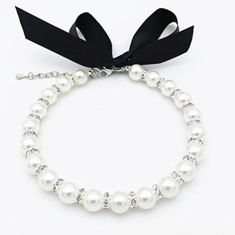 Sausage Dog Box Pearl / Diamond Style Necklace