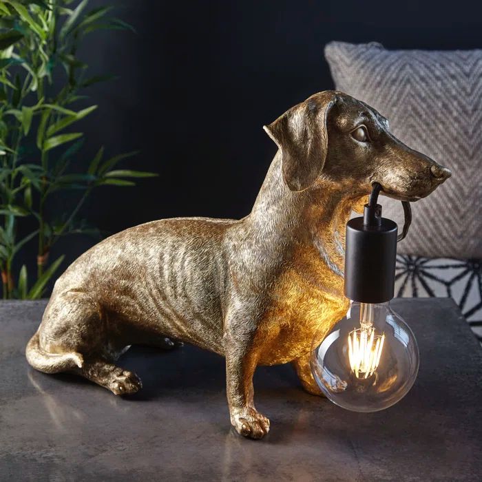 Dachshund Sculpture Table Lamp Light
