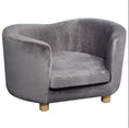 Load image into Gallery viewer, Sausage Dog Box Liliana Velvet Grey Sofa Bed
