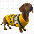 Load image into Gallery viewer, Mustard Dachshund Grandpa Sweater

