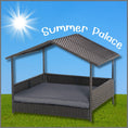 Load image into Gallery viewer, Sausage Dog Box Ratten Sun Canopy Bed
