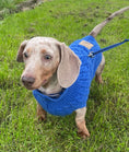 Load image into Gallery viewer, Royal Blue Luxury Cable Knit Dachshund Jumper
