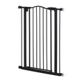 Load image into Gallery viewer, SDB 74-84cm Adjustable Metal Pet Gate Safety Barrier w/ Auto-Close Door Black
