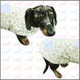Load image into Gallery viewer, Sausage Dog Box Waterproof Designer Fleece Coat - Snow Leopard
