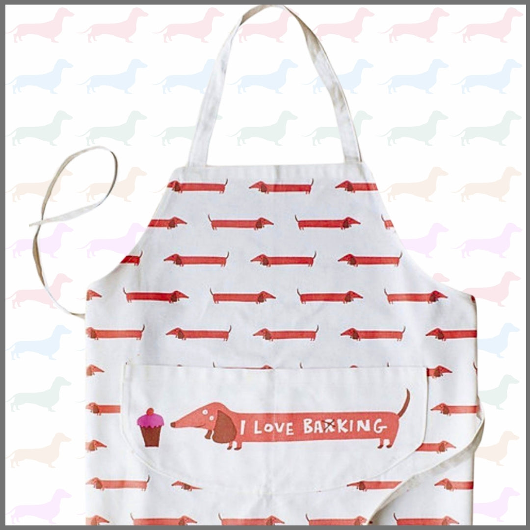Dachshund I Love Barking Apron