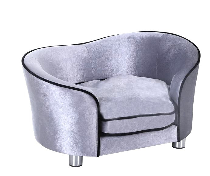 Sausage Dog Box Sofa Bed Silver Grey