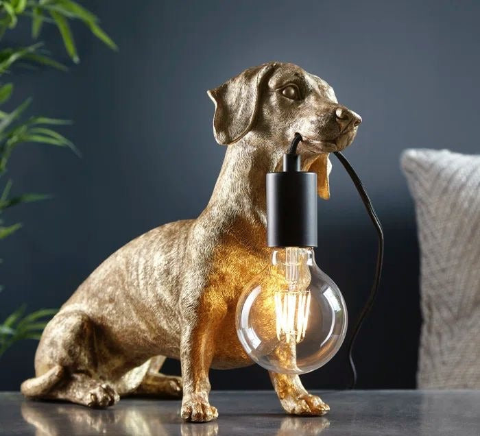 Dachshund Sculpture Table Lamp Light