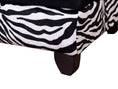 Load image into Gallery viewer, Sausage Dog Box Zebra Chaise Longue Sofa Bed With Storage
