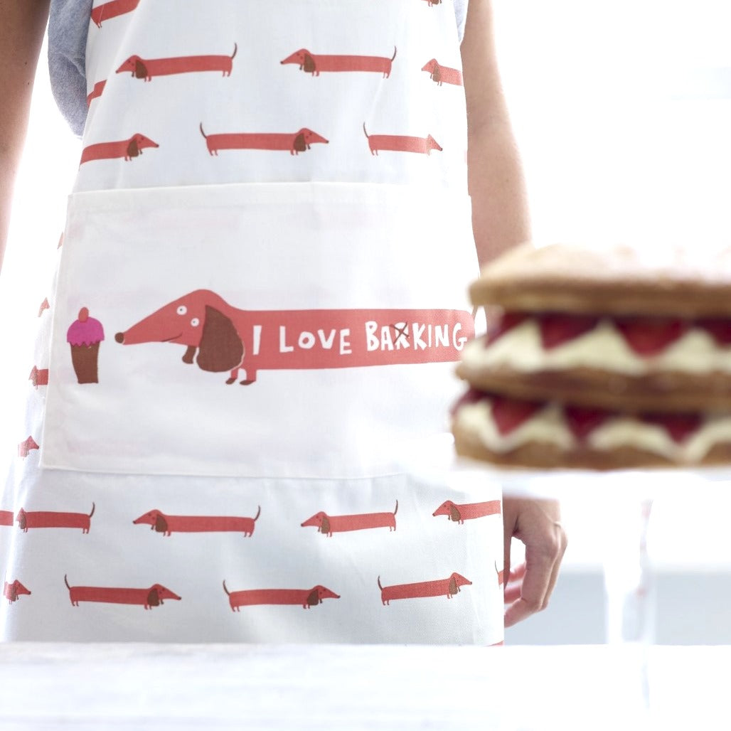 Dachshund I Love Barking Apron