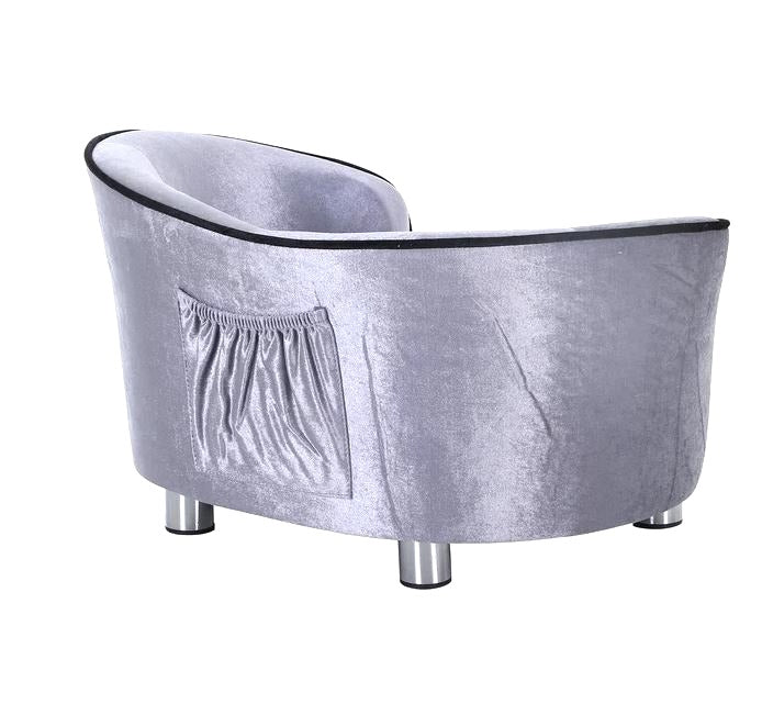 Sausage Dog Box Sofa Bed Silver Grey