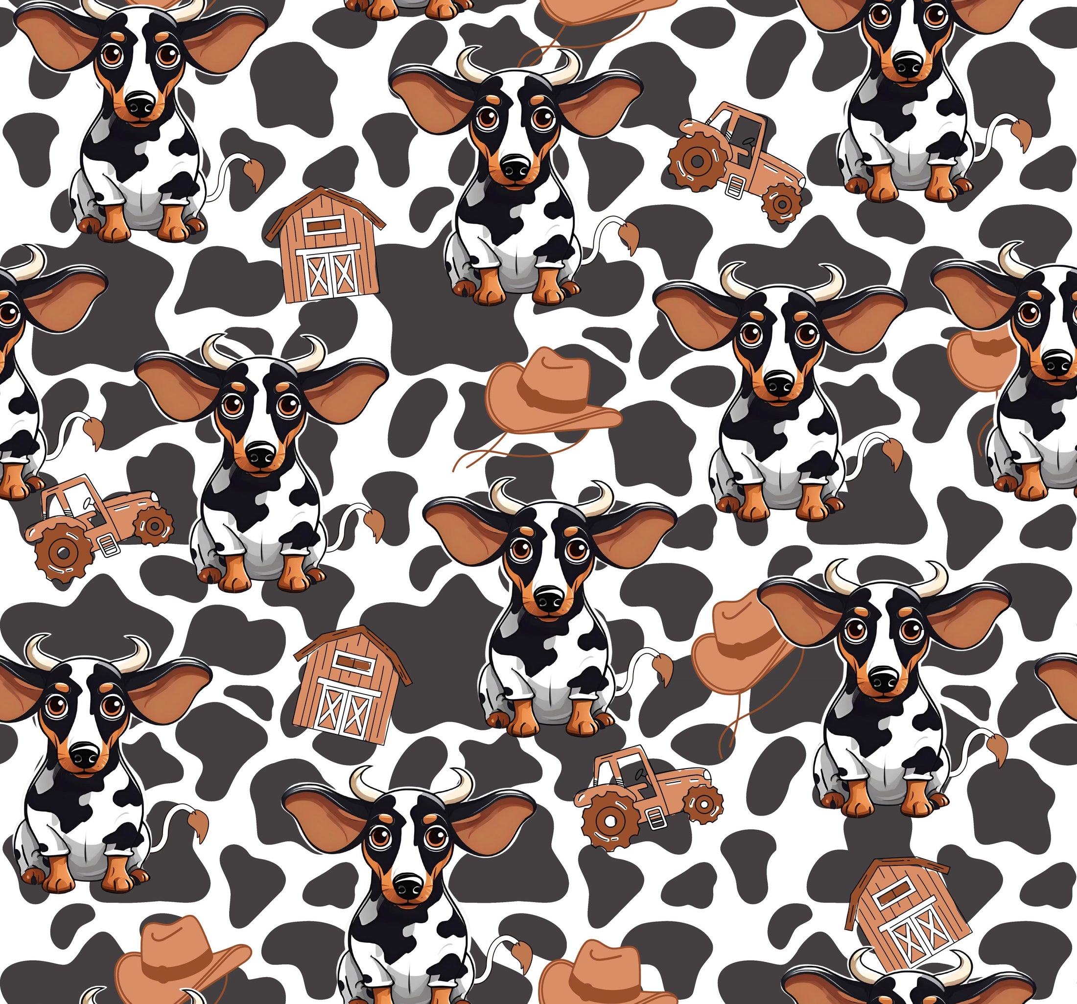 Howdy Cowboy 'Dach-A-Mac' Dachshund Rain Mac In Bag Sausage Dog Box Coat