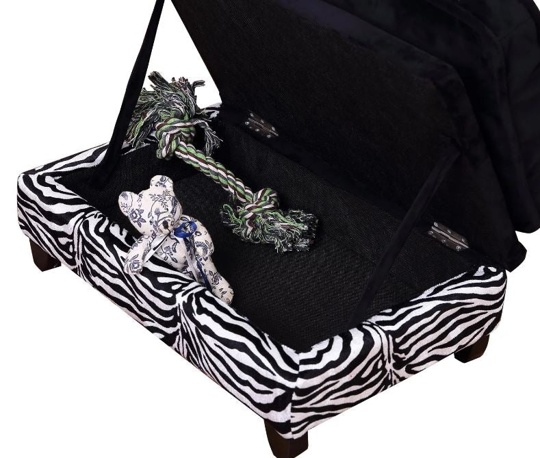 Sausage Dog Box Zebra Chaise Longue Sofa Bed With Storage