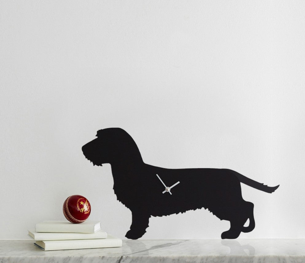 Wired-Haired Dachshund Wagging Tail Clock
