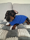 Load image into Gallery viewer, Royal Blue Luxury Cable Knit Dachshund Jumper
