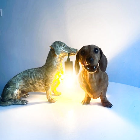Dachshund Sculpture Table Lamp Light