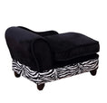 Load image into Gallery viewer, Sausage Dog Box Zebra Chaise Longue Sofa Bed With Storage

