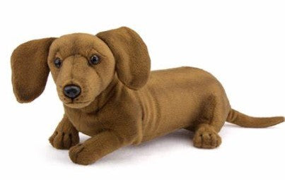 CLEARANCE - Hansa Dachshund Plush Soft Toy Dog -Lifelike
