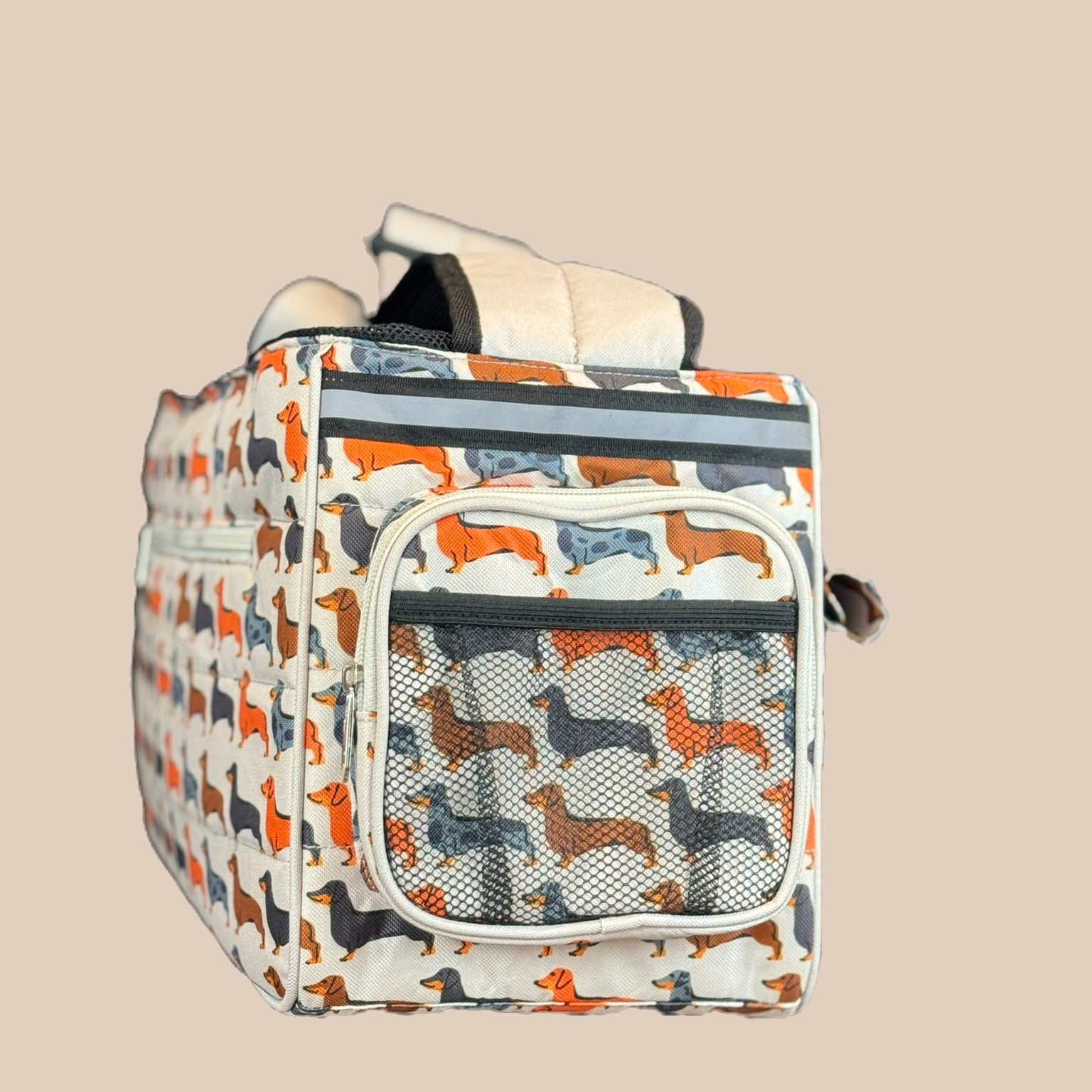Dachshund Carrier Dog Sling / Travel Car Carrier for Adult Miniature Dachshunds