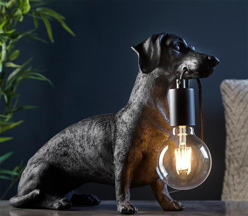Dachshund Sculpture Table Lamp Light