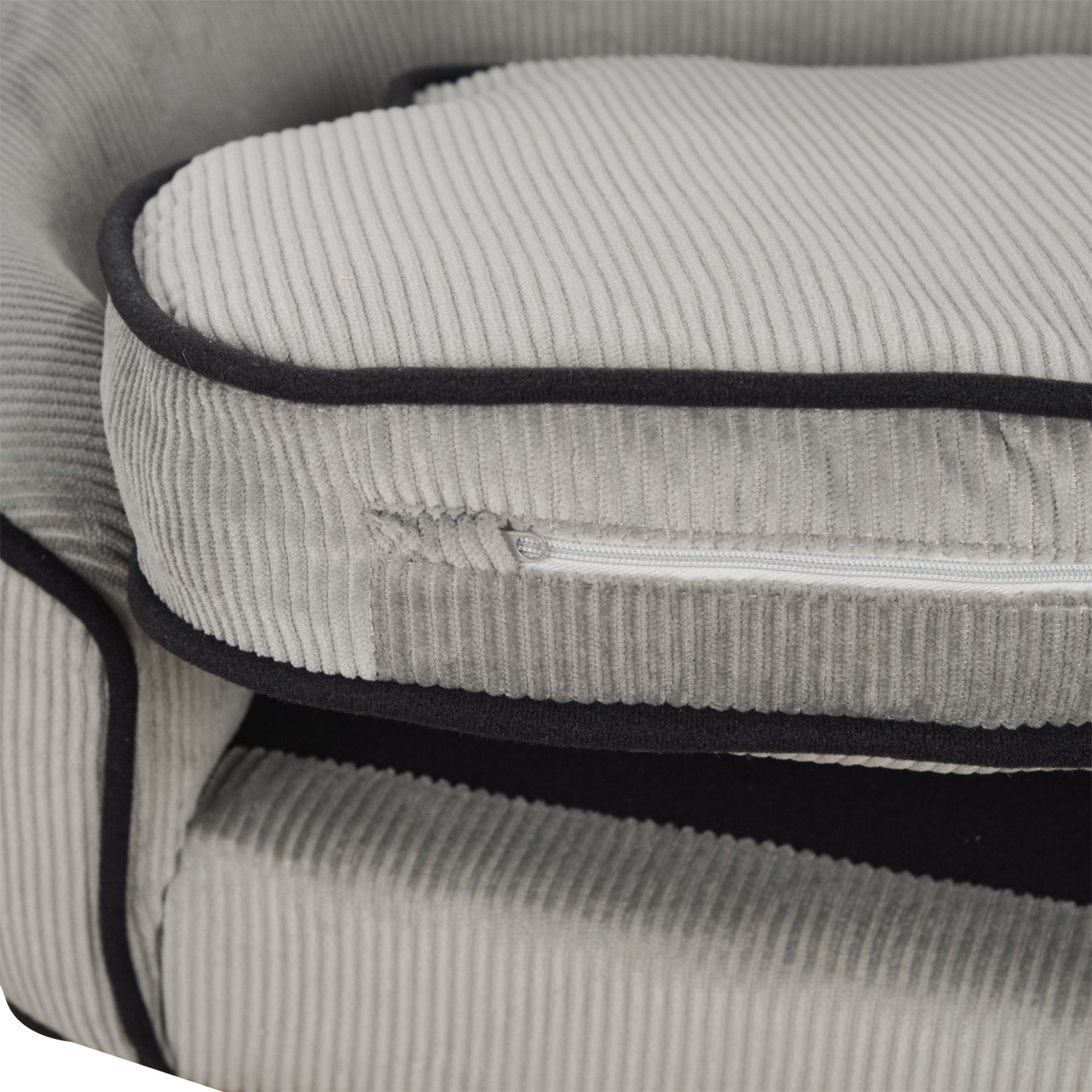 Sausage Dog Box, Dachshund Linnea Luxury Grey Cord Sofa Bed