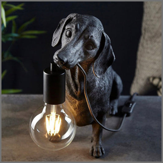 Dachshund Sculpture Table Lamp Light
