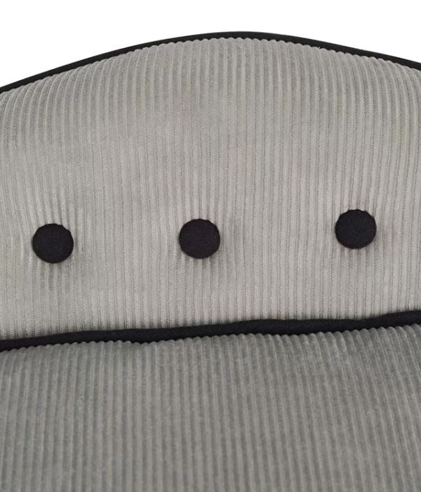 Sausage Dog Box, Dachshund Linnea Luxury Grey Cord Sofa Bed