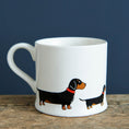 Load image into Gallery viewer, Sausage Dog Box, Dachshund Sweet William Dachshund Mug with Gift Box
