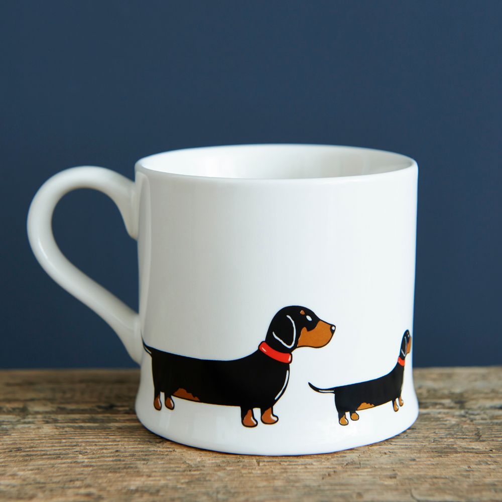 Sausage Dog Box, Dachshund Sweet William Dachshund Mug with Gift Box