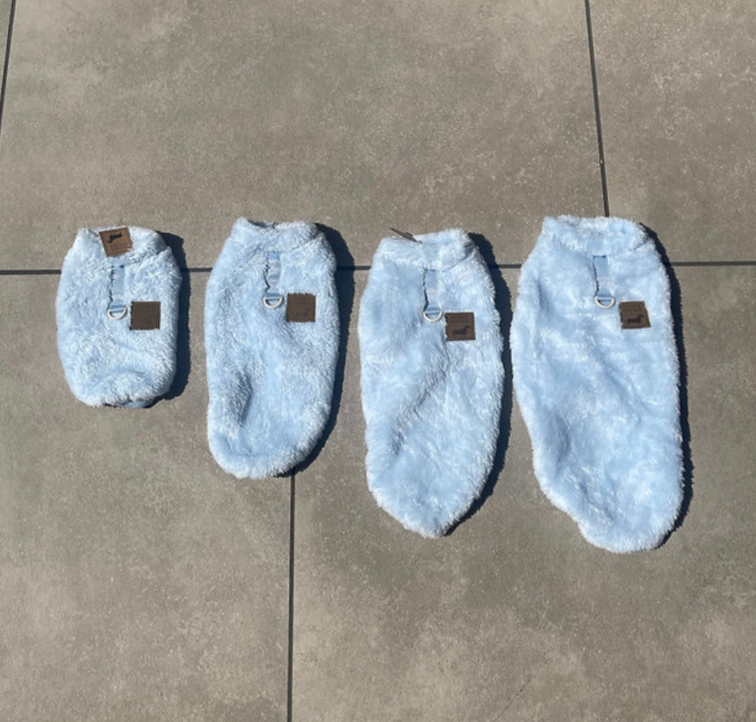 Cloud Blue Dachshund Snuggle Fleece - Soft Boys Jumper | Sausage Dog Box
