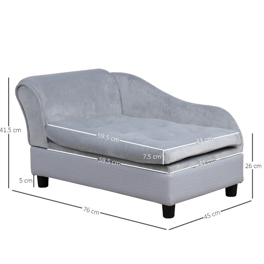 Sausage Dog Box, Dachshund Fern Chaise Longue  Sofa Bed With Storage