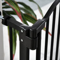 Load image into Gallery viewer, SDB 74-84cm Adjustable Metal Pet Gate Safety Barrier w/ Auto-Close Door Black
