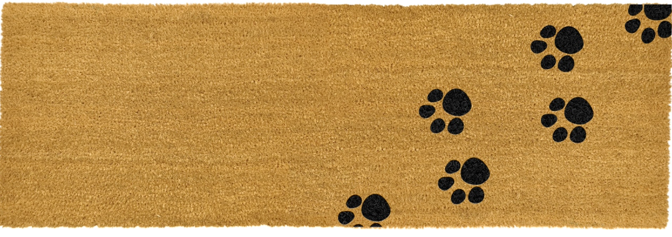 Sausage Dog Box Paw Print Double Doormat