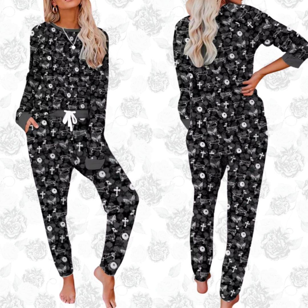 Matching Family Halloween Dachshund Print Pj’s | Twilight Doxie
