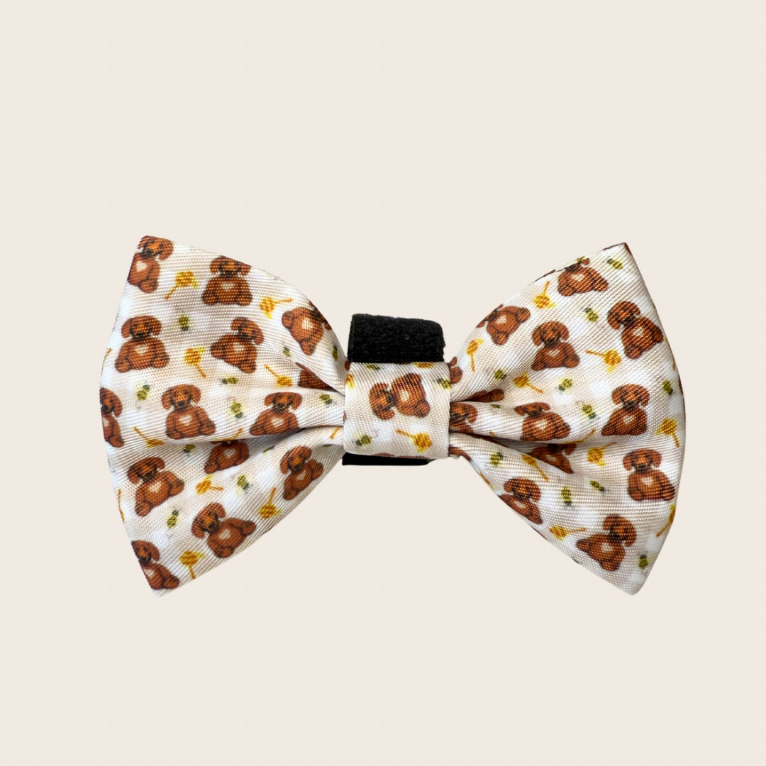 Honey Bear Cute Dachshund Bow Tie
