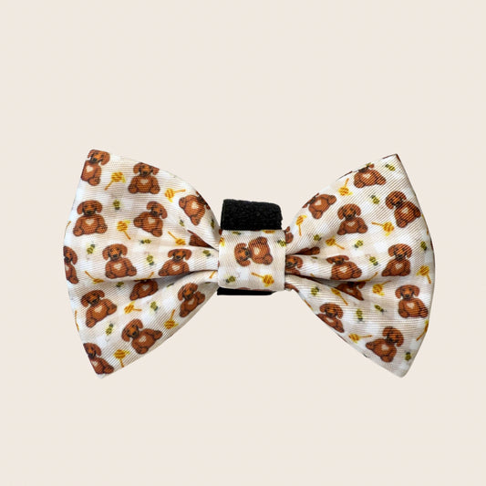 Honey Bear Cute Dachshund Bow Tie